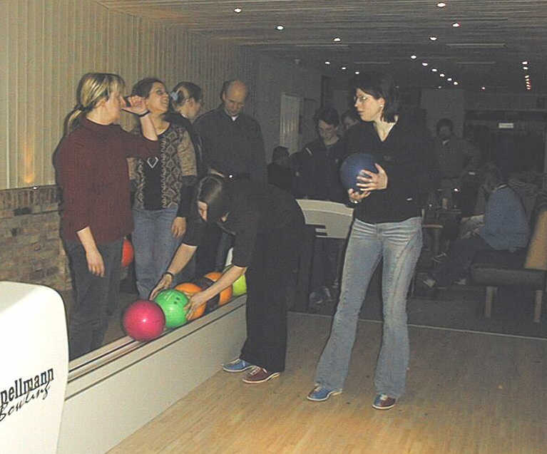 Beim Bowling