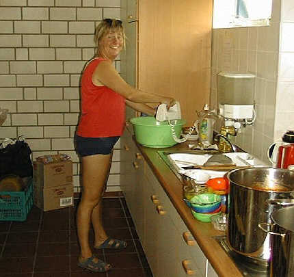 Uta beim Kochen