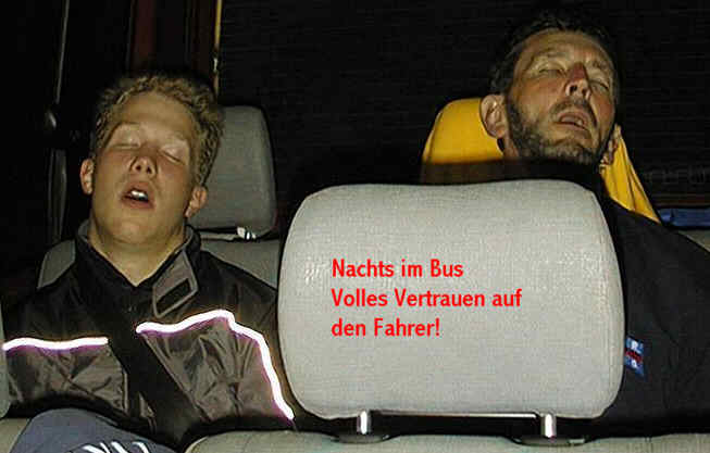 Rudi und Frank im BUs
