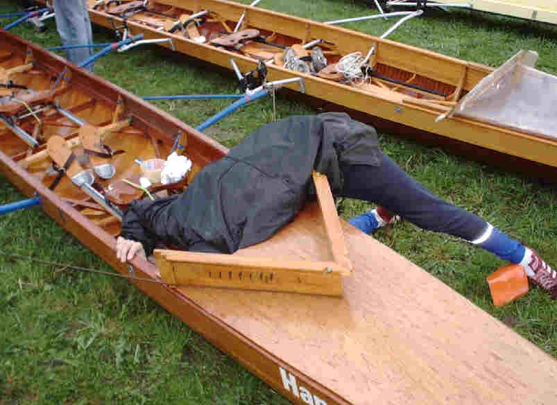 Christian im Boot