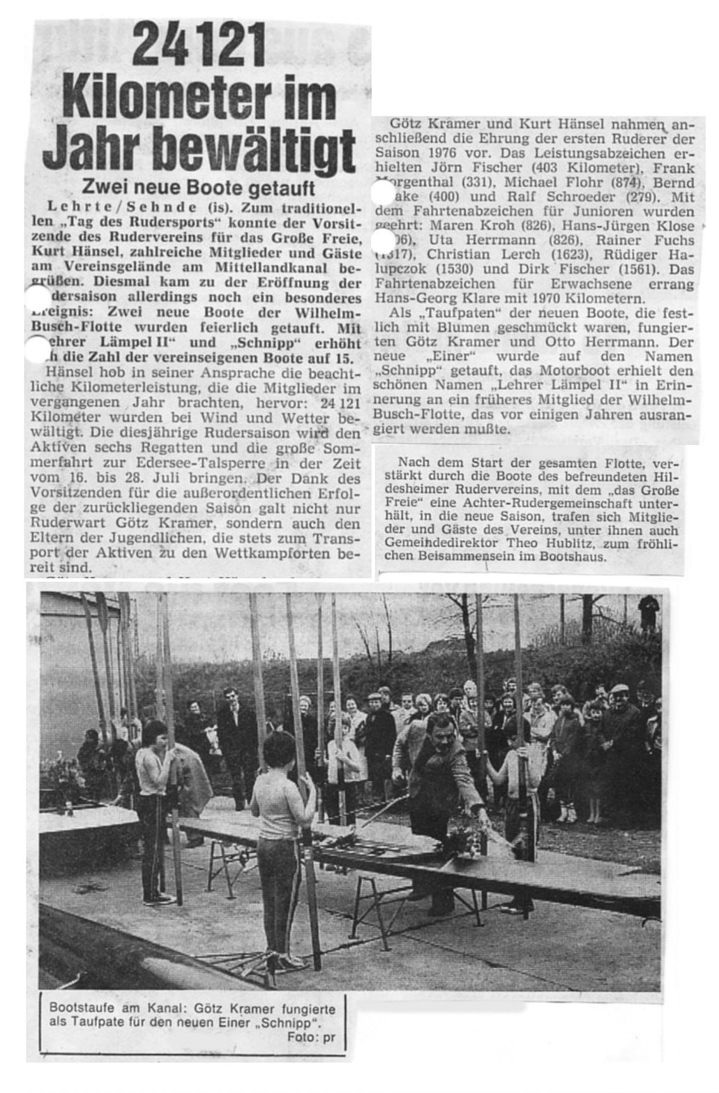 Anrudern 1977 
