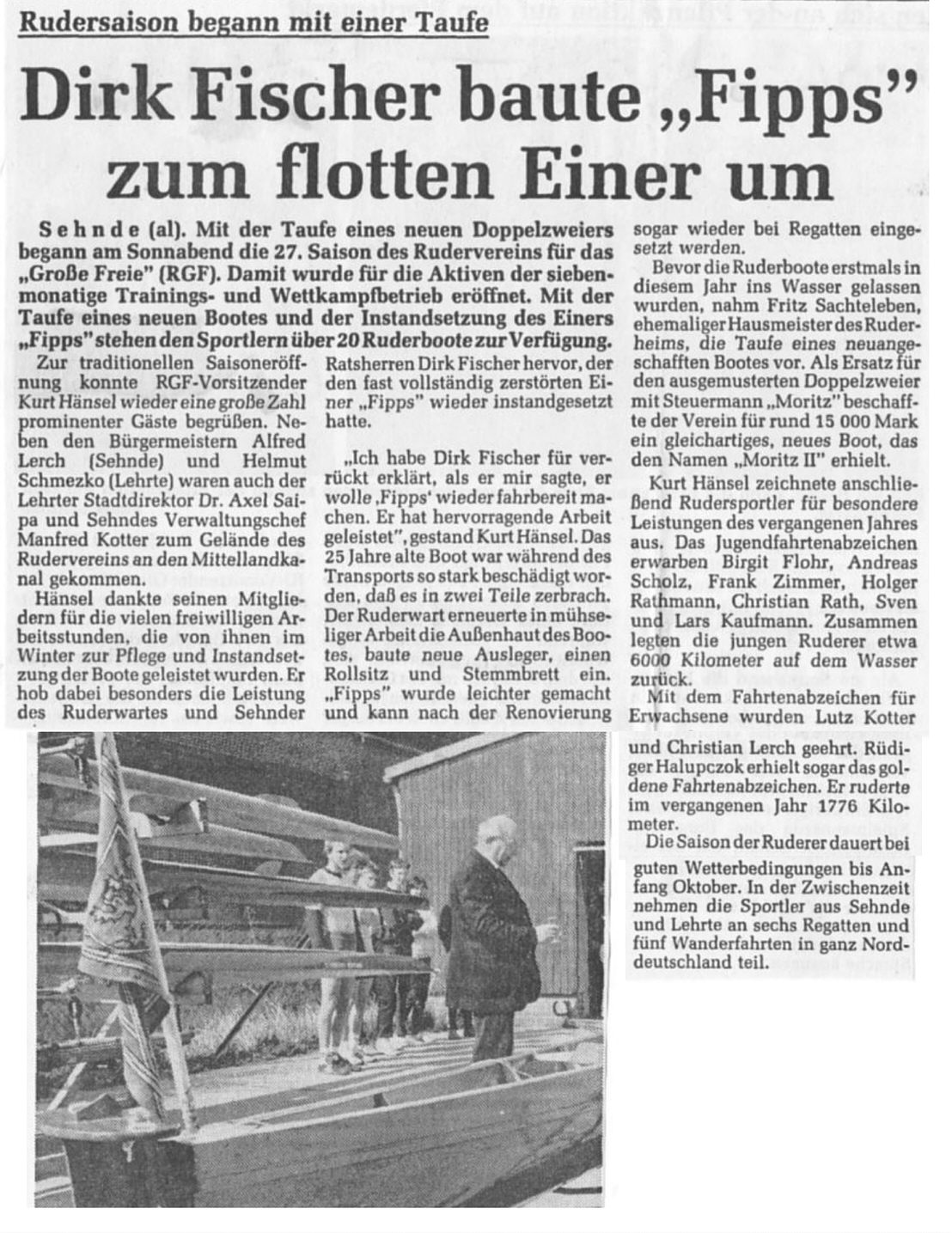 Anrudern 1986 