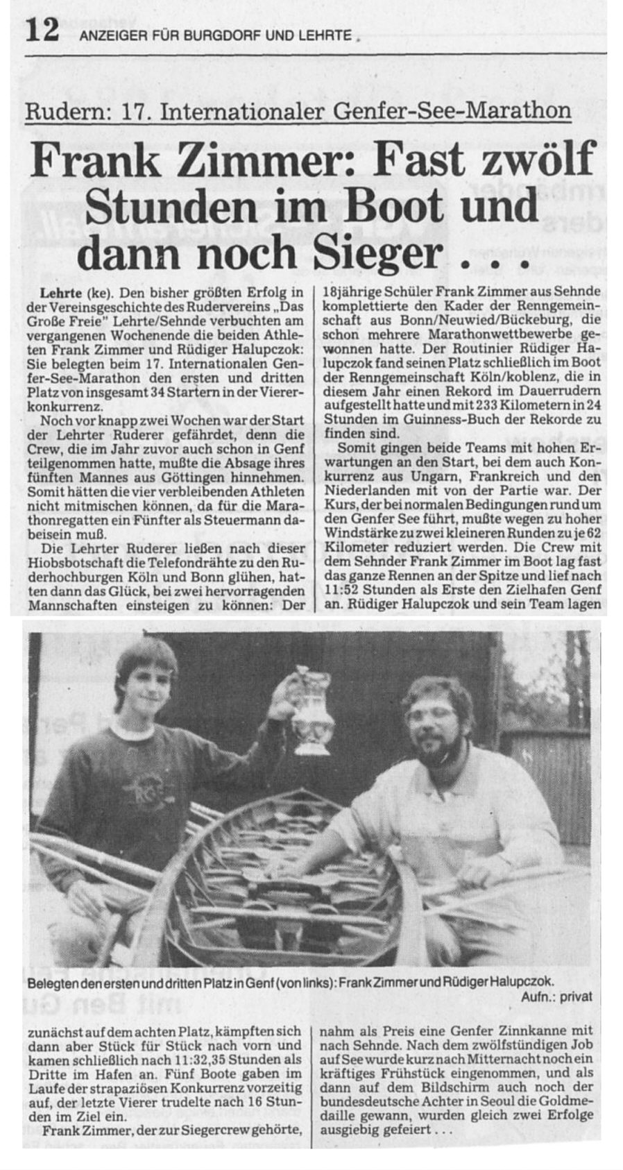Marathon Genf 1988 