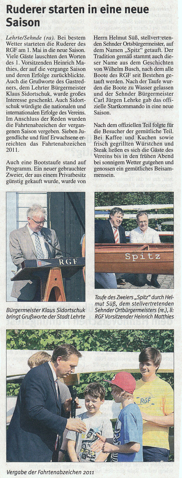 2012 Anrudern
